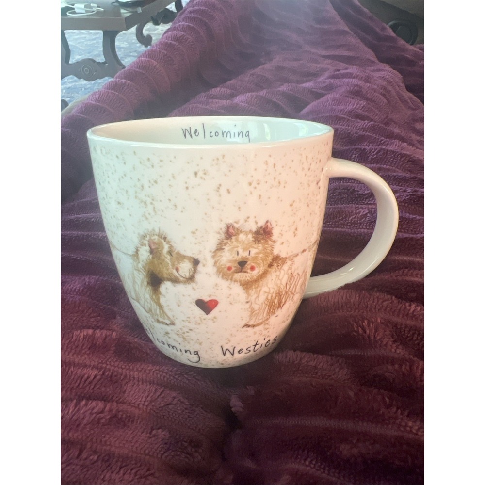 Queens by Churchill Fine China Mug by Alex Clark "Delightful Dogs "Westies"